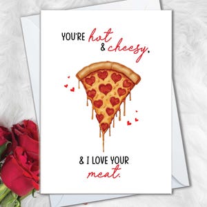 Cartão de pizza, cartão engraçado de aniversário para namorado, cartão sujo para namorado, cartão de amante de pizza para marido, cartões de aniversário para namorado