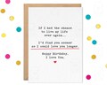 I Love You Birthday Card, Romantic Cards for Boyfriend, Girlfriend, Husband, Wife, 'Wish I Found You Sooner'