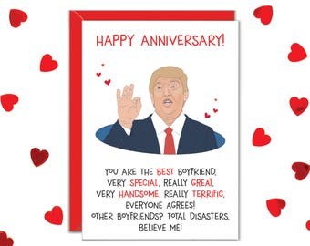 Beste Freundkarten, Trumpfkarte, lustige Jahrestagskarten für Freund, Jahrestagsgeschenke für Freund, personalisierte Geschenke für Freund