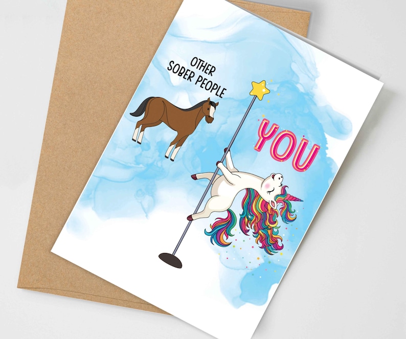 Sober Anniversary Cards, 1 Year Sober Card, Sobriety Gifts, Congratulations, Soberversary, AA Steps Congrats Gift image 4