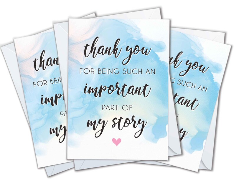 Appreciation Thank You Card: for Being Part of My Story, for Teacher ...