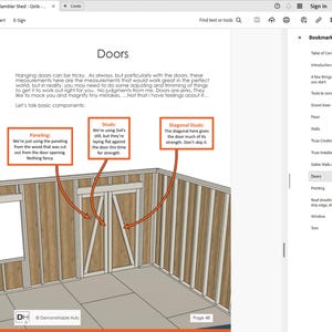 shed plans doors construction