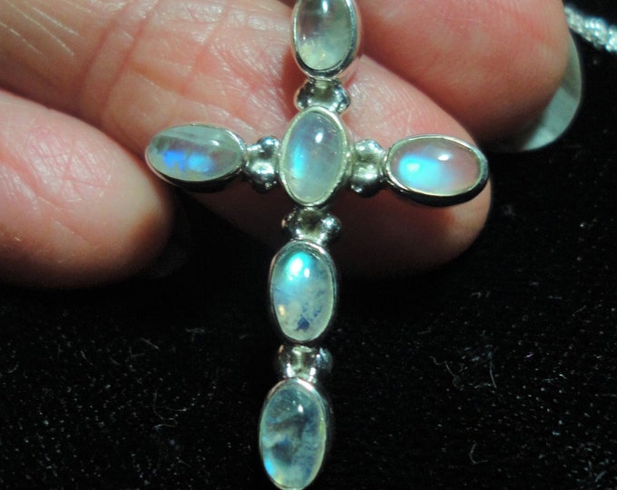 Moonstone cross pendant Outlet