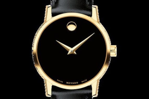 Vintage Movado Museum Ladies Watch: Black Dial, Gold Dot  display picture 3