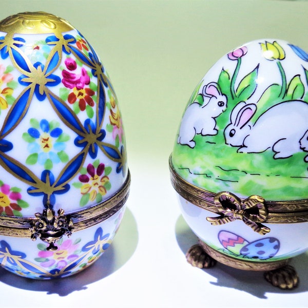Limoges Porcelain Egg Etsy