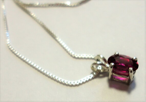 Ruby Pendant with a Vintage Faceted Ruby Jewel Se… - image 9