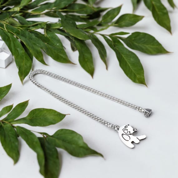 Collier Lui & Elle Chat – Acier Douce Moitié – Cadeau Couple Avec 2 Colliers Chats