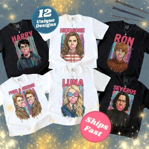 Universal Wizard Matching Tee Set - Wizard World Trip Shirt | Pop Art Wizarding T-shirt | Infant | Toddler | Youth | Adult T-shirt