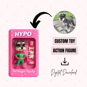 Custom AI Action Figure, Personalized Toy Box, Turn Your Pet Into An Action Figure, Personalized Digital Art, Digital Download
