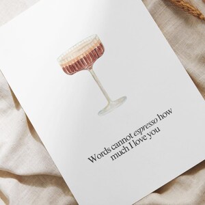 Espresso Martini Valentine's Day Card | Funny Love Note (Digital Download 5x7)