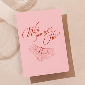 Valentinstag Karte | Ich wünschte, du wärest hier | Lustige Karte | Druckbar | Jubiläum | Liebe | Digitaler Download | Grußkarte | Basteln | Leere Karte