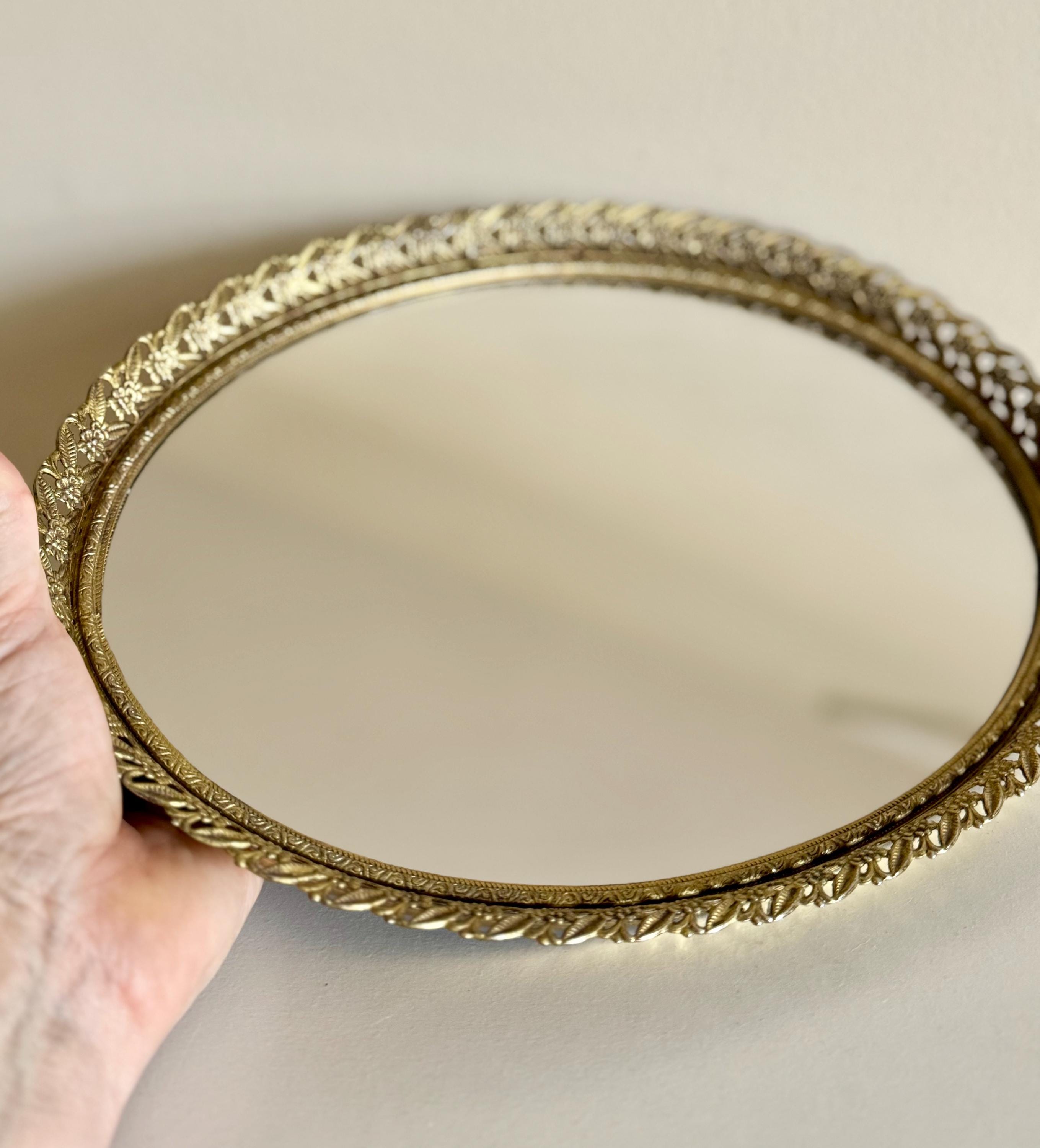 Vintage Gold Dresser Mirror - Etsy Vintage Gold Dresser Mirror - Etsy