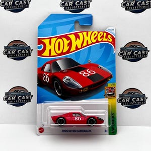 Sammlerstück Hot Wheels Rot Porsche 904 Carrera GTS Spielzeugauto - HW Exotics 1:64 Schreibtisch Display Geschenk Modell Diecast