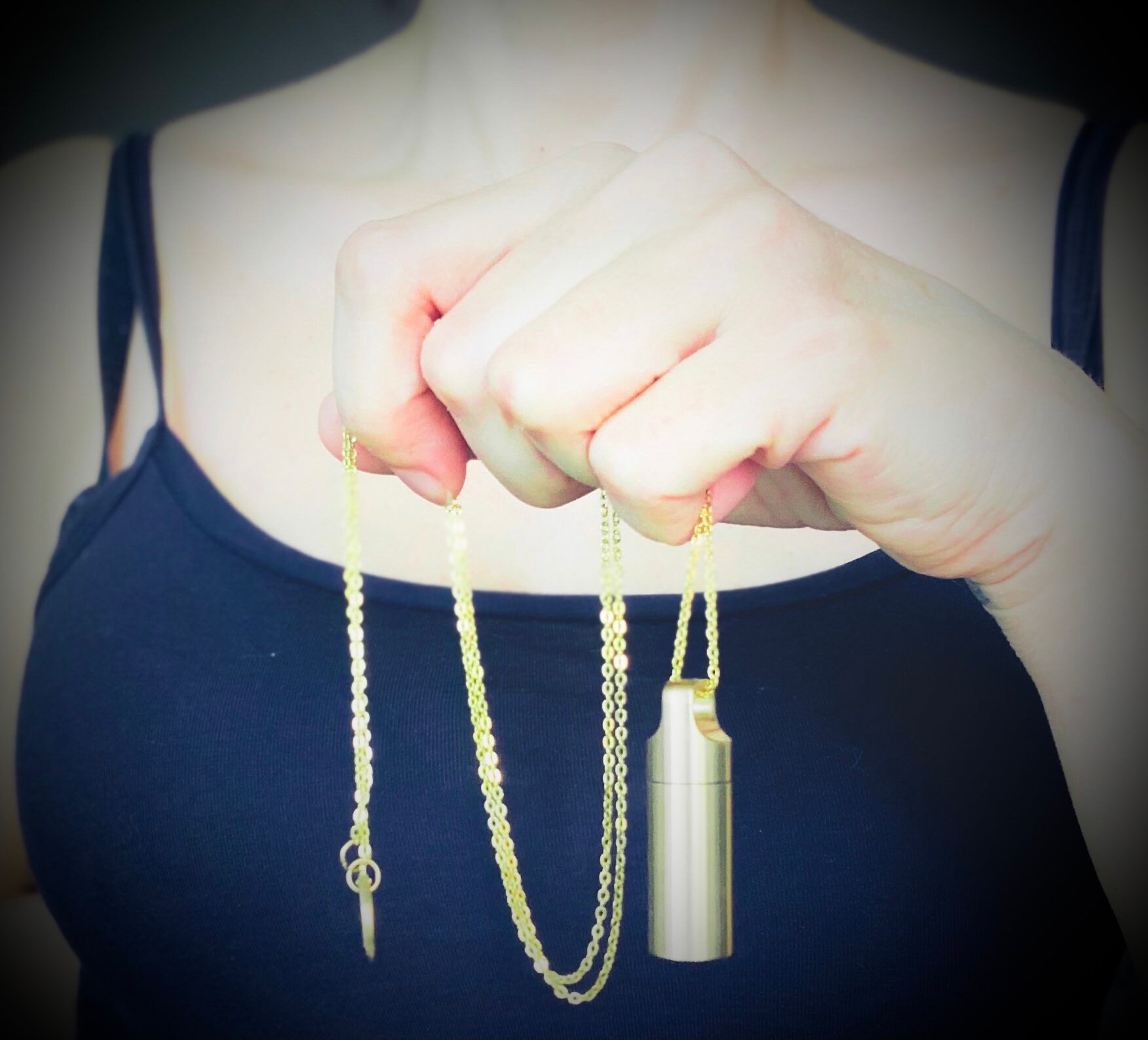 Canister Necklace, Capsule Necklace, Container Necklace, Vial Necklace, Locket Necklace