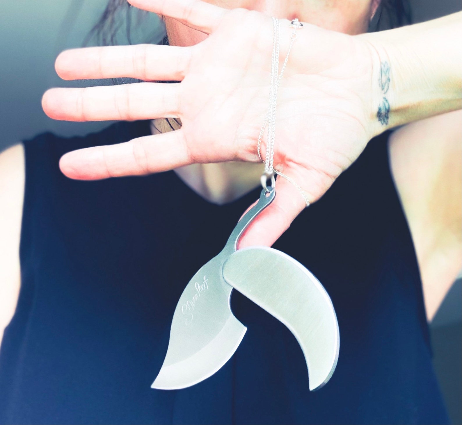 Knife necklace Pocket knife necklace Hidden blade Hidden Etsy