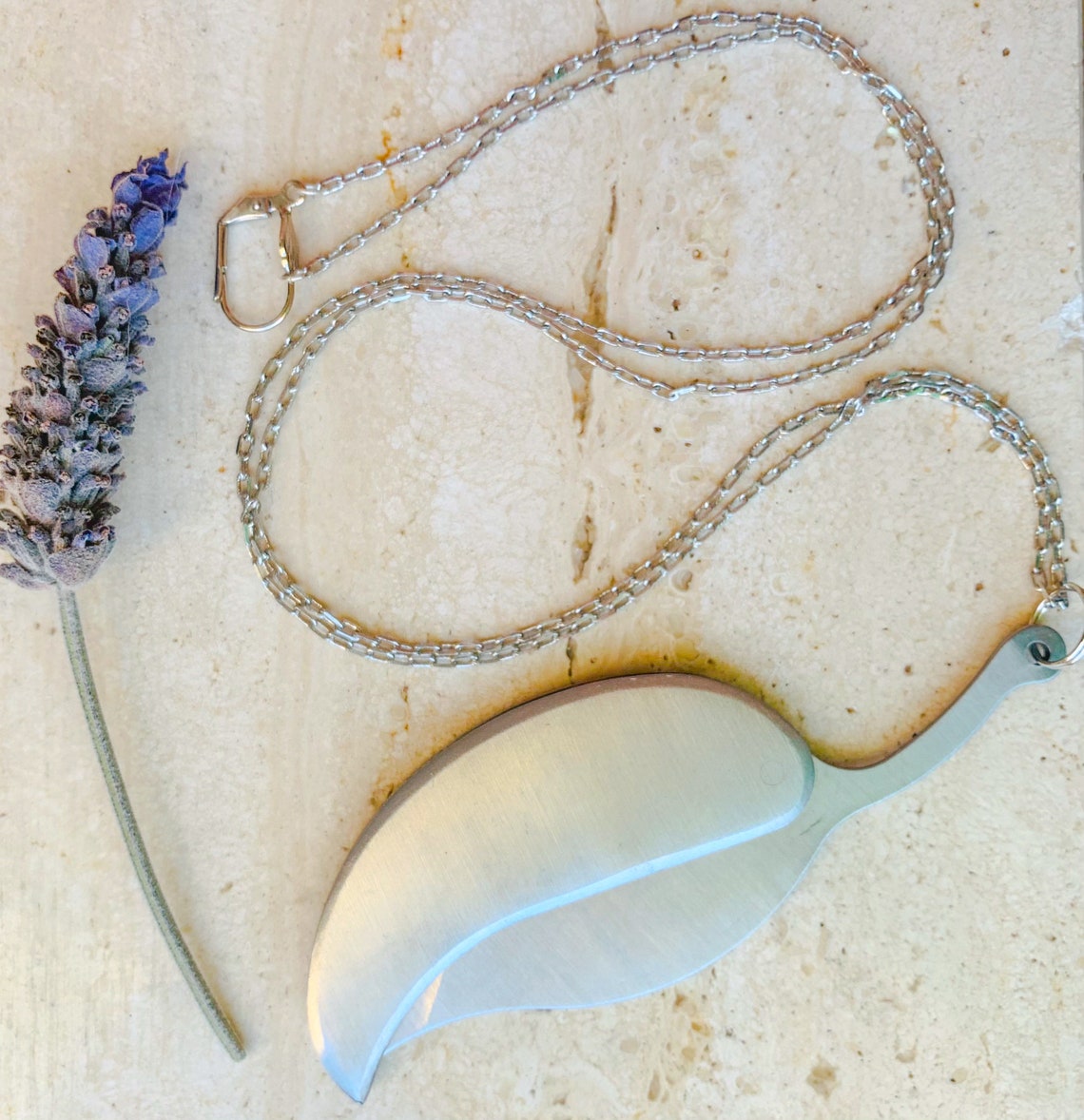 Pocket Knife necklace Hidden blade necklace Leaf necklace Etsy