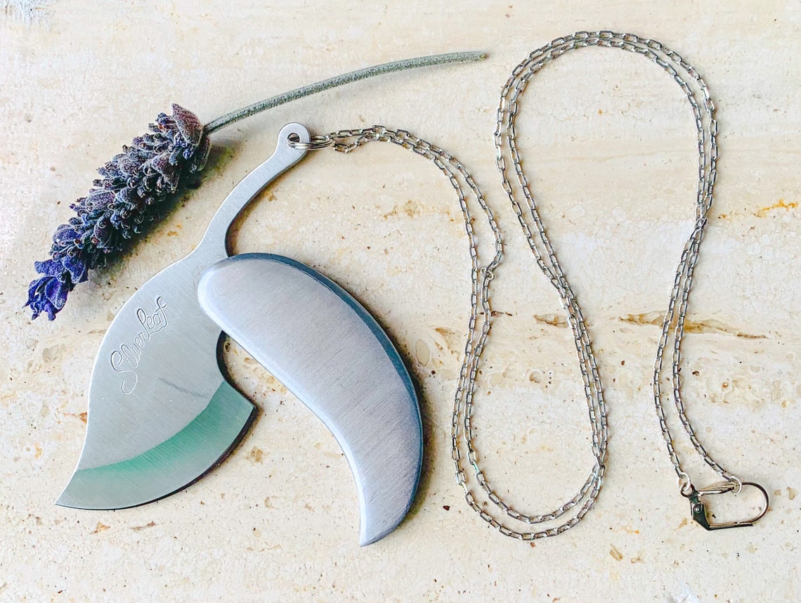 Pocket Knife necklace Hidden blade necklace Leaf necklace Etsy