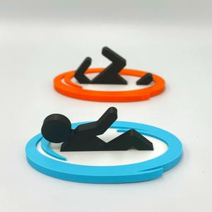 Portal-Inspired Fridge Magnet Set - Funny 3D Printed Kitchen Decor - Gamer Gift - Geeky Sci-Fi Magnets
