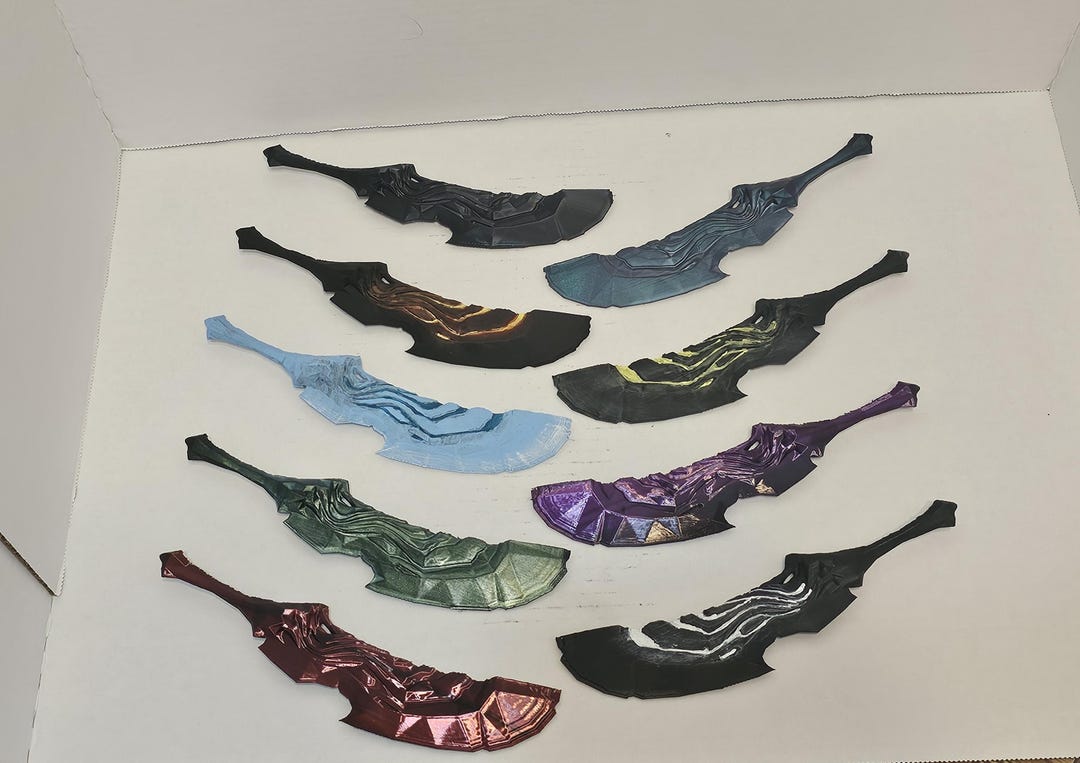 Tzkal-zuk's Ek-zekkil Sword - Solid Black & Dyed Variations - Etsy