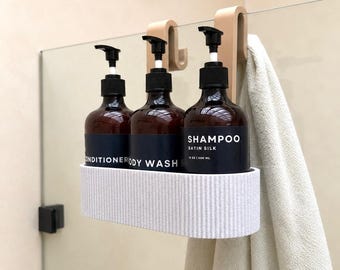 Shower Glass Caddy Bathroom Shower Shelf Glass Shower Organiser Storage Rack