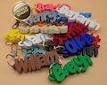 Personalised Name Keychain 3D Printed Custom Keyring Gift for Kids Adults Backpack Tag School Bag Label Party Favour Stocking Filler Present