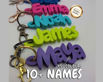 Llaveros personalizados con nombre para bolsitas de fiesta: regalos de fiesta personalizados, llaveros de cumpleaños al por mayor