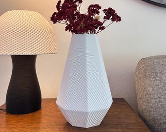 Helena Flower Vase Modern Vase Geometric Home Decor Minimalist Floral Vase Contemporary Decorative Planter Unique Gift for Her