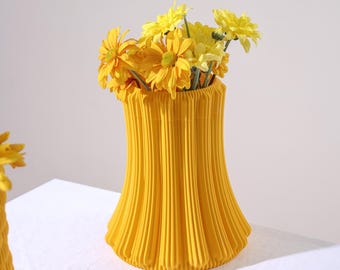 Modern Decorative Flower Vase Large 3D Printed Sculptural Home Decor Statement Centrepiece
