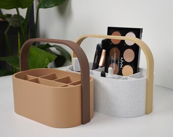 Minimalist Makeup Organiser Caddy Bathroom Counter Storage Desk Organiser Vanity Storage