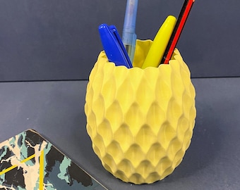 Wavy Pen Holder Desk Organizer Modern Geometric Pencil Cup Office Desk Accessory Minimalist Pencil Holder Home Office Decor