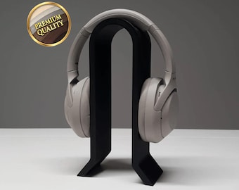 Modern Headphone Stand 3D Printed Minimalist Headset Holder Stylish Headphone Display Stand Desk Organizer Gaming Accessories Gift for Him