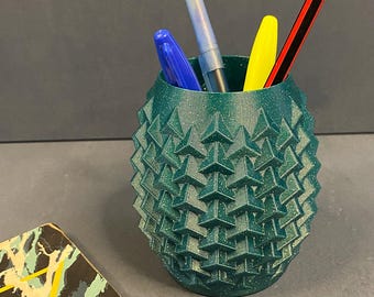 Spike Pen Holder Desk Organizer Modern Geometric Pencil Cup Office Desk Accessory Minimalist Pencil Holder Home Office Decor