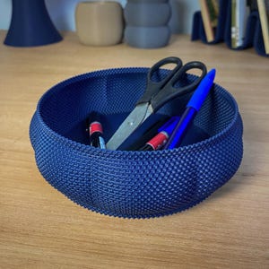 Setto Stackable Container Modern Desk Organizer Bowl 3D Printed Catchall Tray Minimalist Office Storage Entryway Key Holder Home Decor