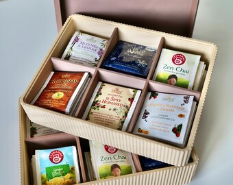 Stackable Tea Organiser Tea Bag Storage Box Kitchen Tea Storage Tea Box