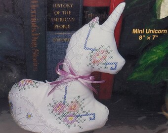 Vintage 1987 Unicorn Stamped Cross Stitch Kit: Titan Needlecraft