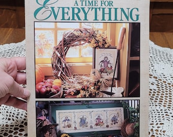 Leisure Arts A Time For Everything Leaflet 2987 Counted Cross Stitch Chart Linda Spivey 1997