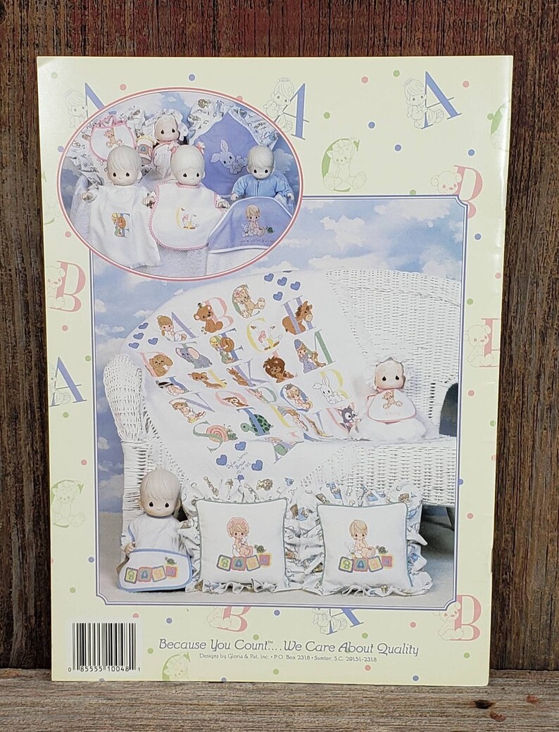 The Precious Moments Abc Baby Collection Pm48 Counted Cross Stitch Pattern Book Gloria Pat Cross Stitch Sewing Needlecraft Sinfass Cleaning Be