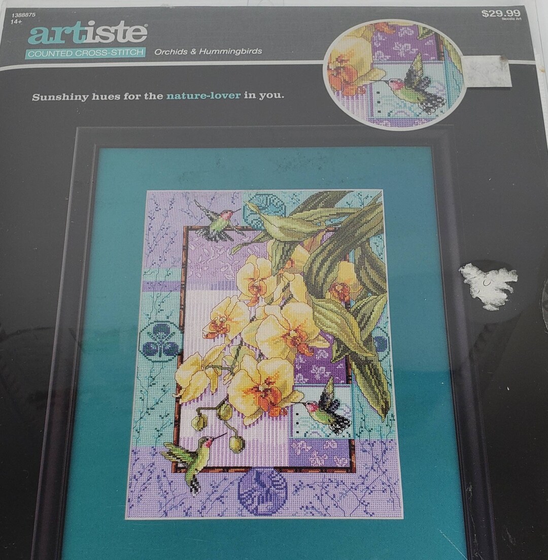 Zweigart Artiste Orchids & Hummingbirds 1388875 Counted Cross Stitch