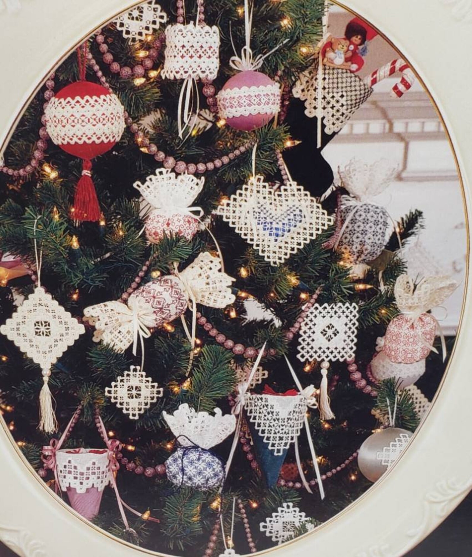 Hardanger Christmas Tree Ornaments by Janice Love Stitched Etsy