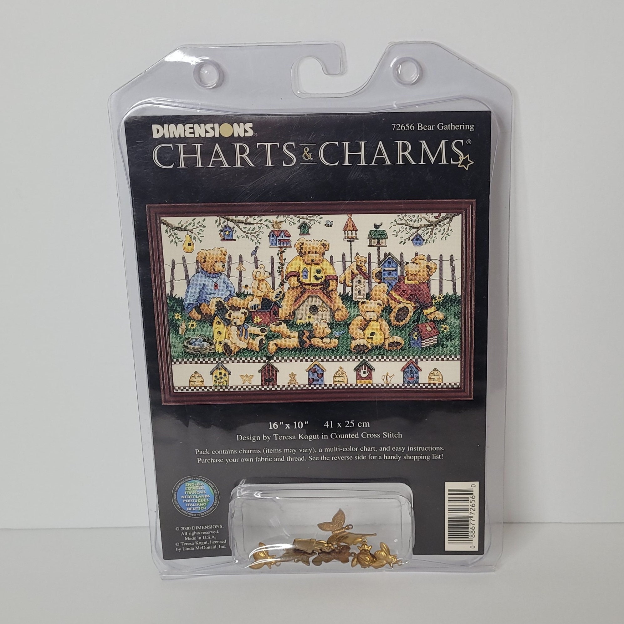 DIMENSIONS☆CHARTS&CHARMSキット Vtg Dimensions Charts & Charms GOOD MEASURE Cross Stitch Kit