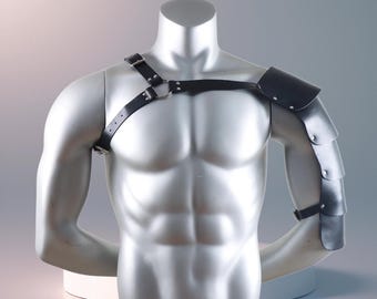 Men's Kinky Harness Top for Shoulders Punk Rave Techno Men's Clubwear Festival Gothic Top Adjustable Strap Chest Men's Harness