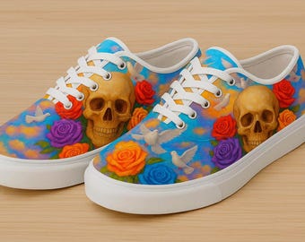 Skull & Serenity – Digital Art Print