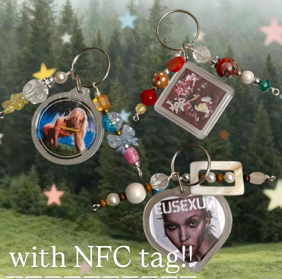 Custom Album Cover Keychain With Spotify NFC Tag - Etsy