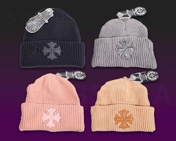 帽子 CHROME HEARTS cross embroidery beanie Chrome Hearts Embroidered Cemetery Cross Beanie – Justin Reed