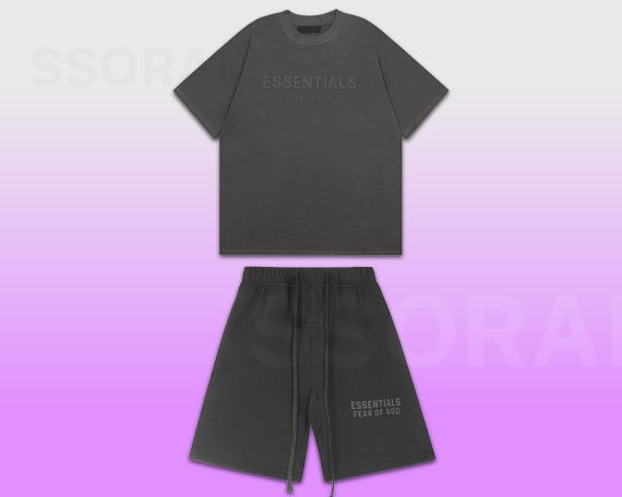 ESSENTIALS Fear of God UNISEX T-shirt and Shorts Two-piece