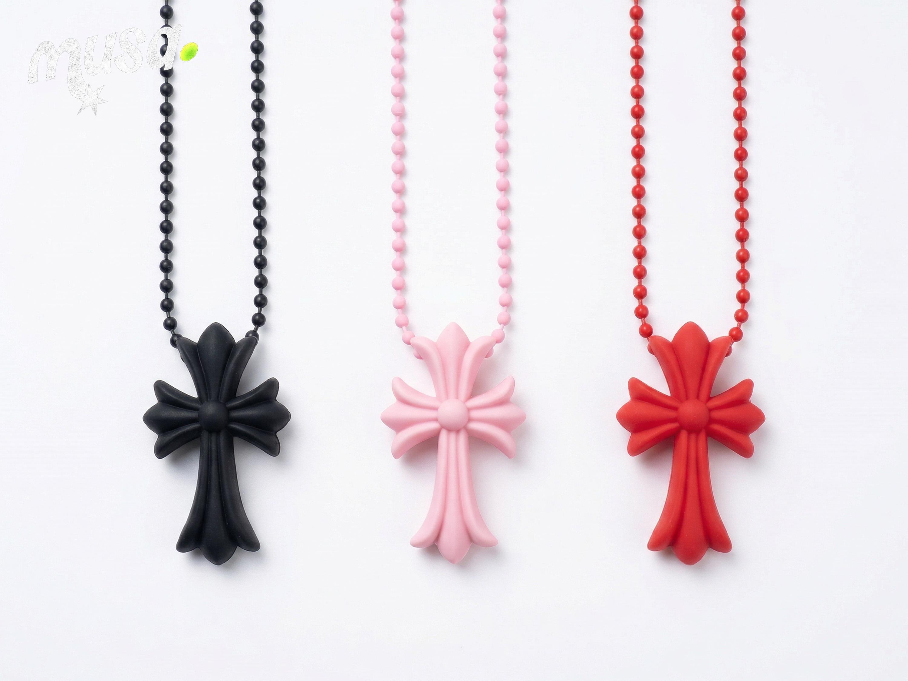 Chrome Hearts Cross Ball Necklace - Etsy