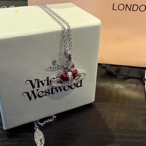 Vivienne westwood red heart necklace - Etsy 日本