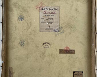 1968年 パブロ・ピカソ サイン入りカラーリトグラフ「驚きの顔