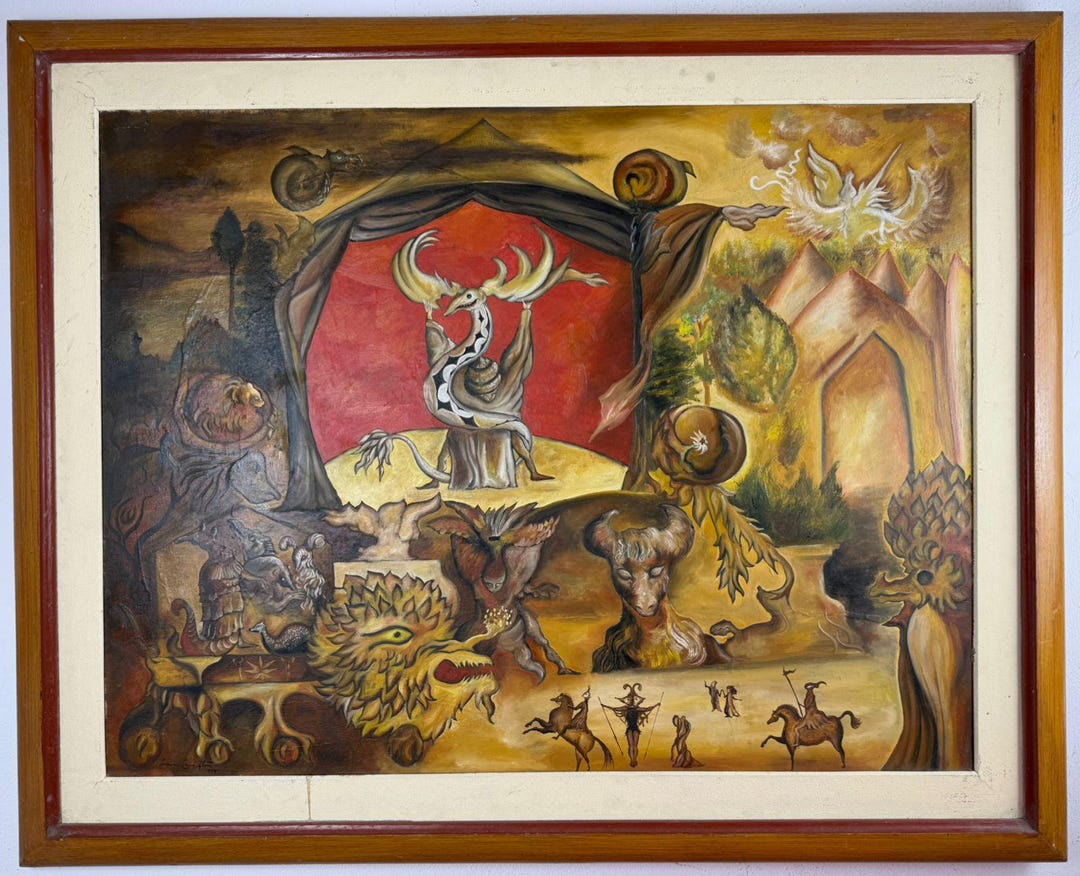 Leonora Carrington (oil on Canvas Painting) Framed - Etsy Canada
