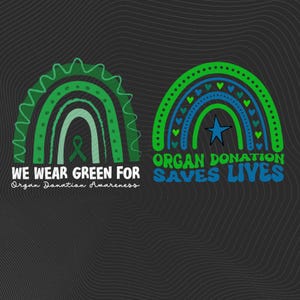 Le don d'organes sauve des vies Png, Don d'organes png, Bleu vert Un don de sensibilisation à la vie de tous les jours Support Téléchargement numérique Sublimation PNG